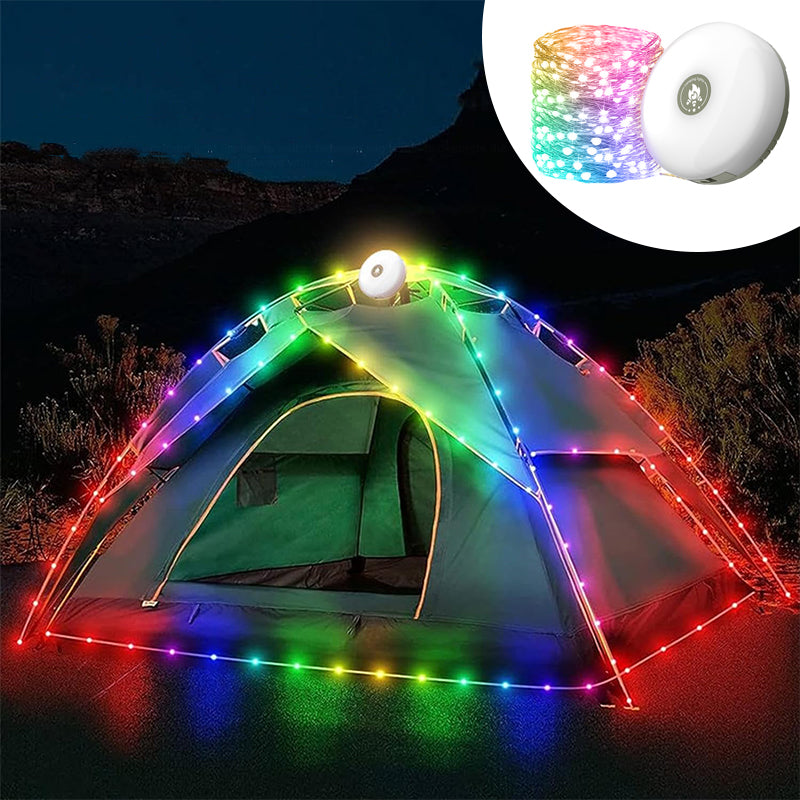 ⛺Camping Choice⛺Outdoor Waterproof Portable Stowable String Light