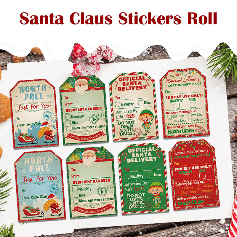 Santa Claus Stickers Roll