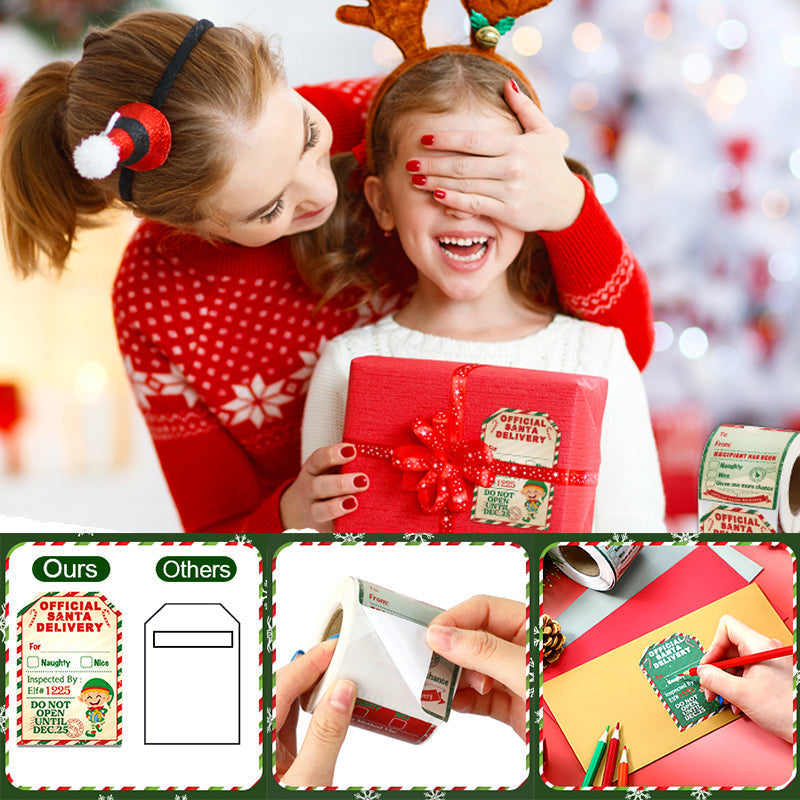 Santa Claus Stickers Roll