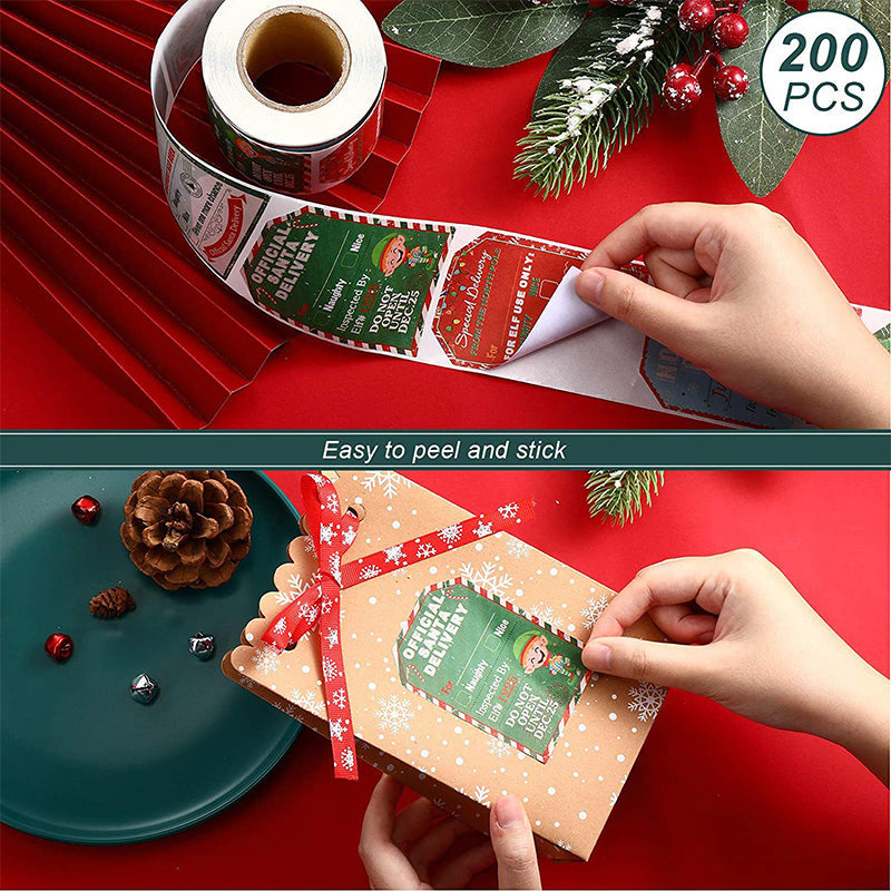 Santa Claus Stickers Roll