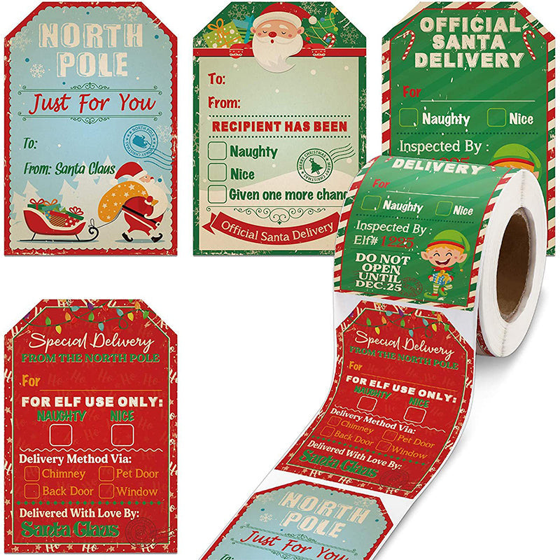Santa Claus Stickers Roll
