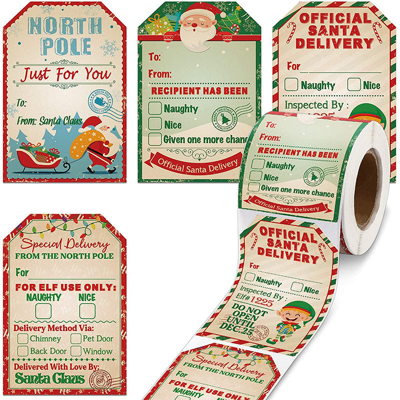 Santa Claus Stickers Roll