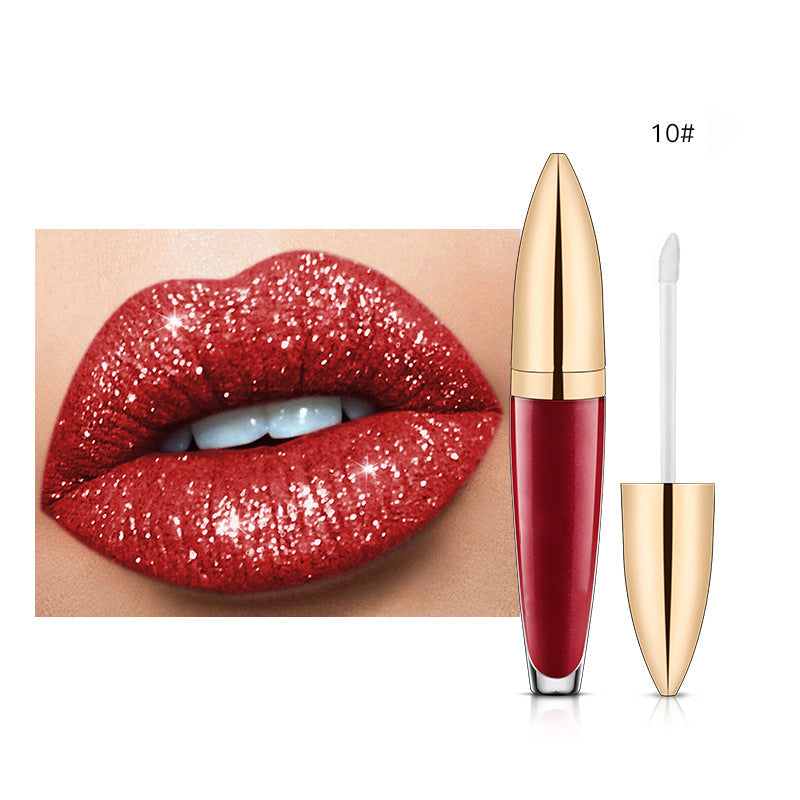 (🎄Christmas sale -50% OFF) Diamond Lip Gloss Matte To Glitter Liquid Lipstick Waterproof