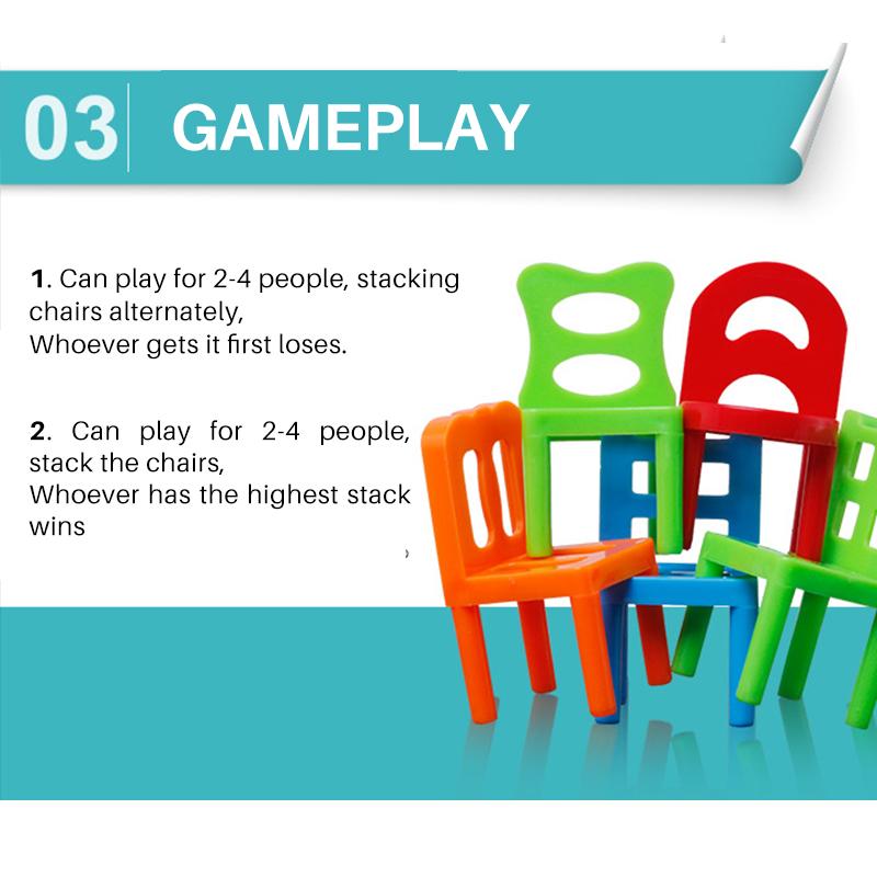 🔥Christmas Hot Sale-Chairs Stacking Tower Balancing Game