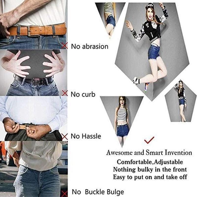Bearhome Buckle-free Invisible Elastic Waist Belts
