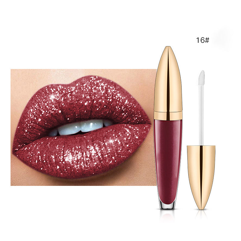 (🎄Christmas sale -50% OFF) Diamond Lip Gloss Matte To Glitter Liquid Lipstick Waterproof