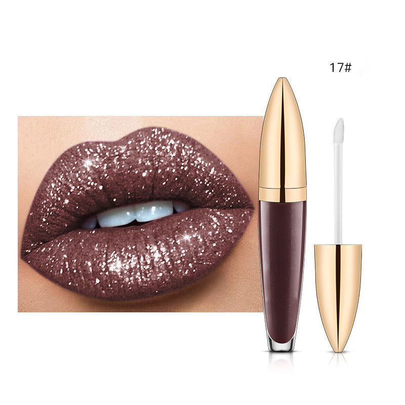 (🎄Christmas sale -50% OFF) Diamond Lip Gloss Matte To Glitter Liquid Lipstick Waterproof