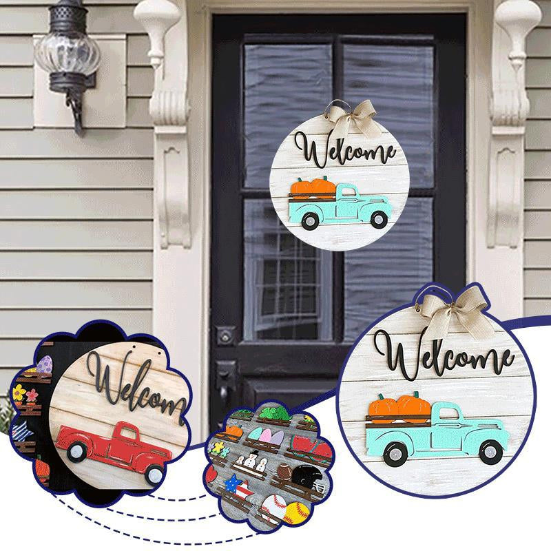 Interchangeable Vintage Truck Welcome Sign