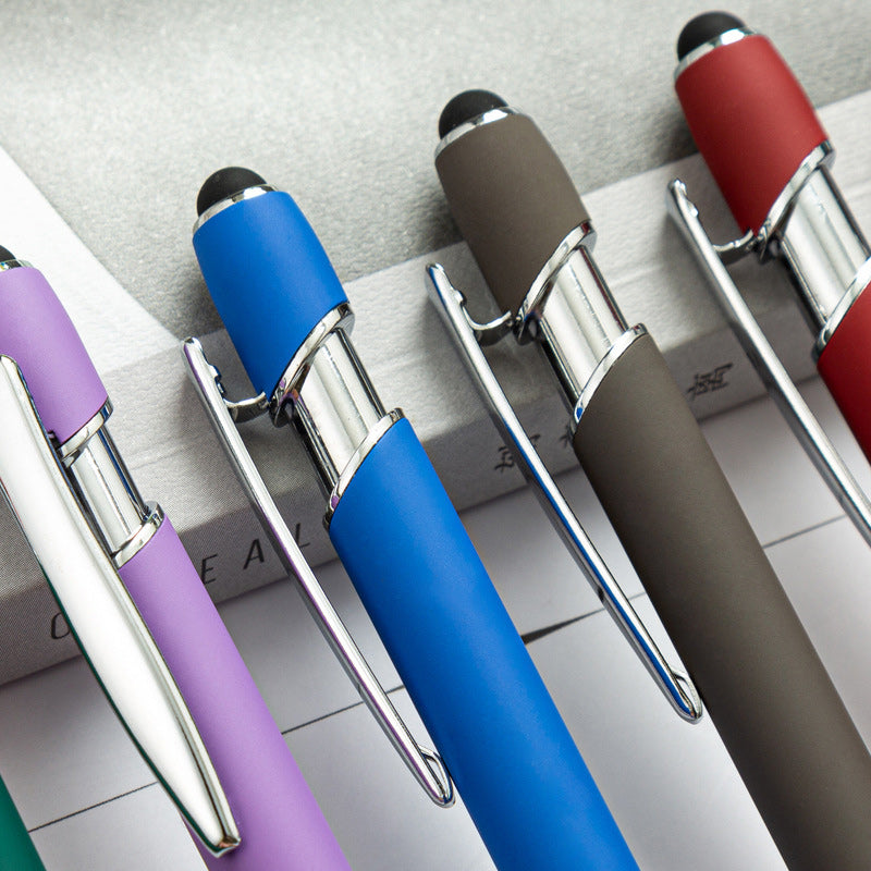 ✏️Metal push aluminum rod ballpoint pen, 8 pcs