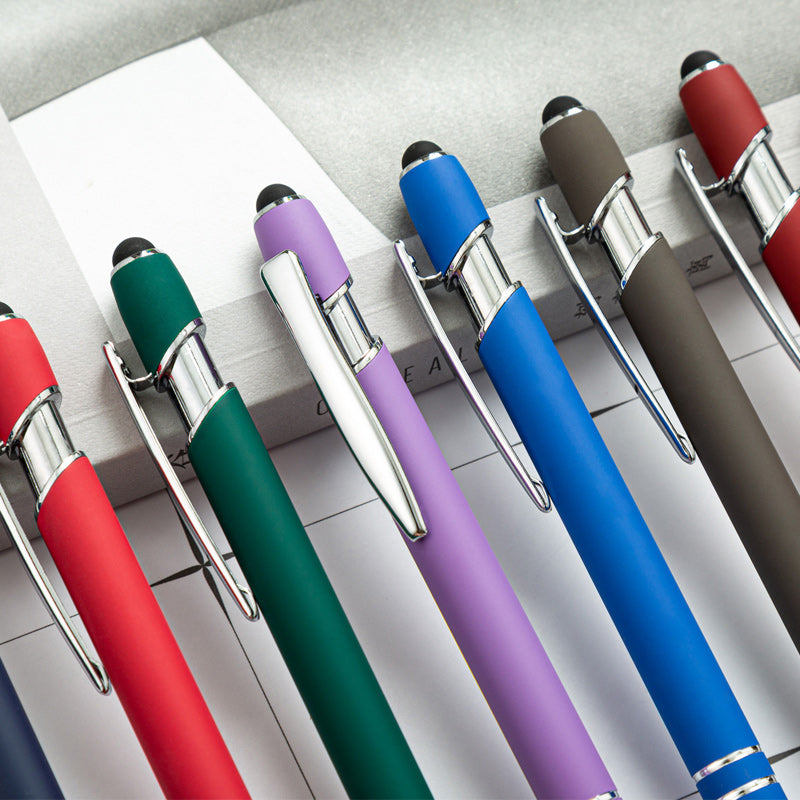 ✏️Metal push aluminum rod ballpoint pen, 8 pcs