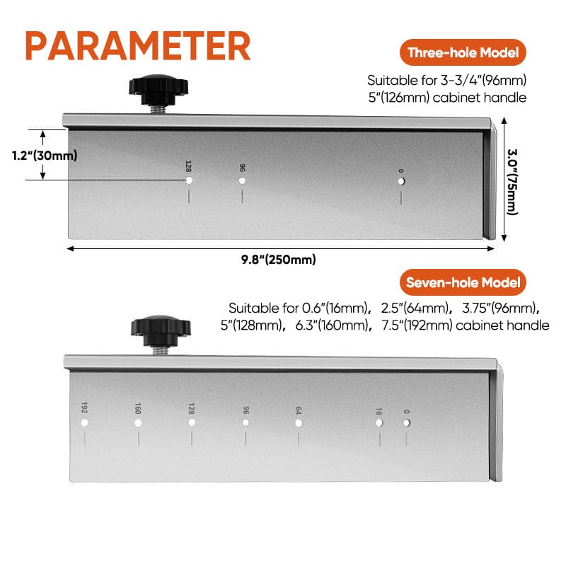 Adjustable Cabinet Hardware Jig
