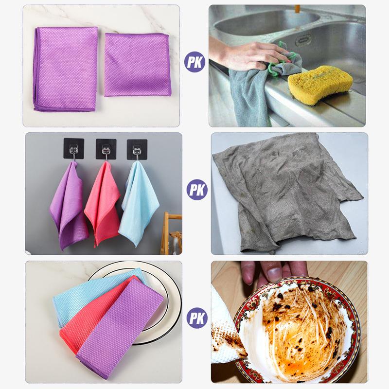 ✨Fish Scale Microfiber Polishing Cleaning Cloth 5 Pcs