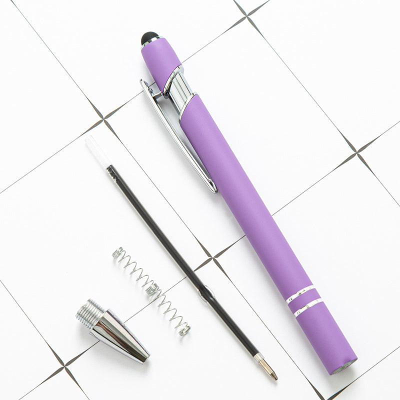 ✏️Metal push aluminum rod ballpoint pen, 8 pcs