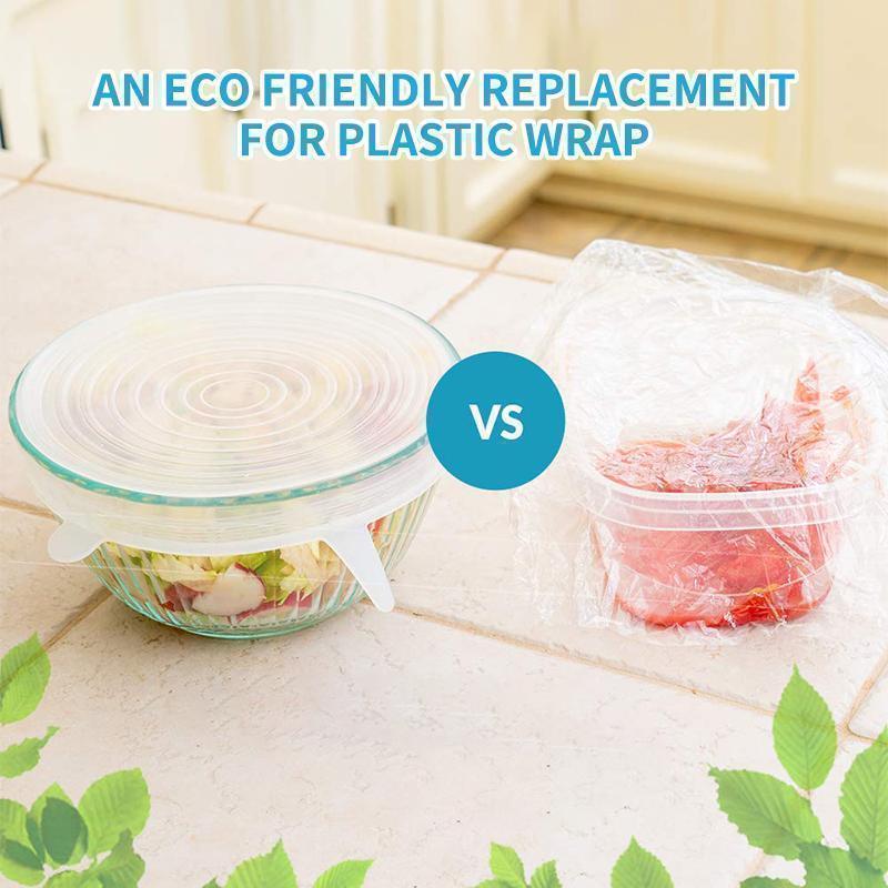 🔥Stretchable food silicone lid, 6 pieces