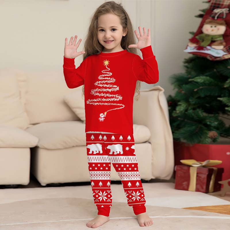 Christmas Print Parent-child Outfit