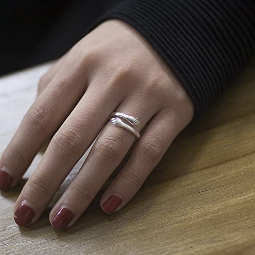 🤩To Granddaughter -925 Sterling Silver Hug Ring (Adjustable - One Size Fits All)💕