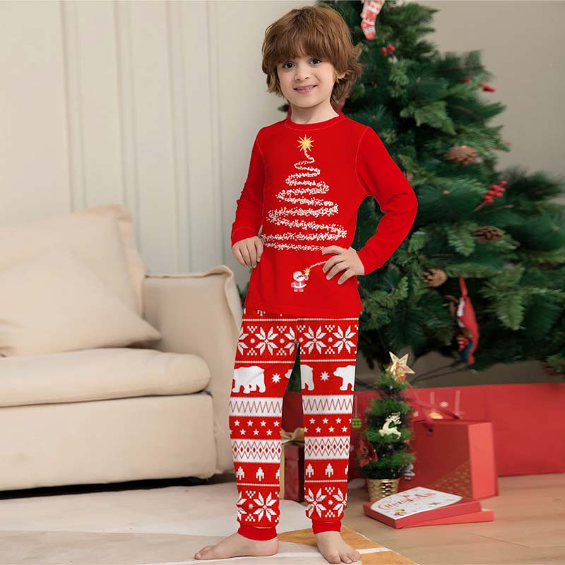 Christmas Print Parent-child Outfit