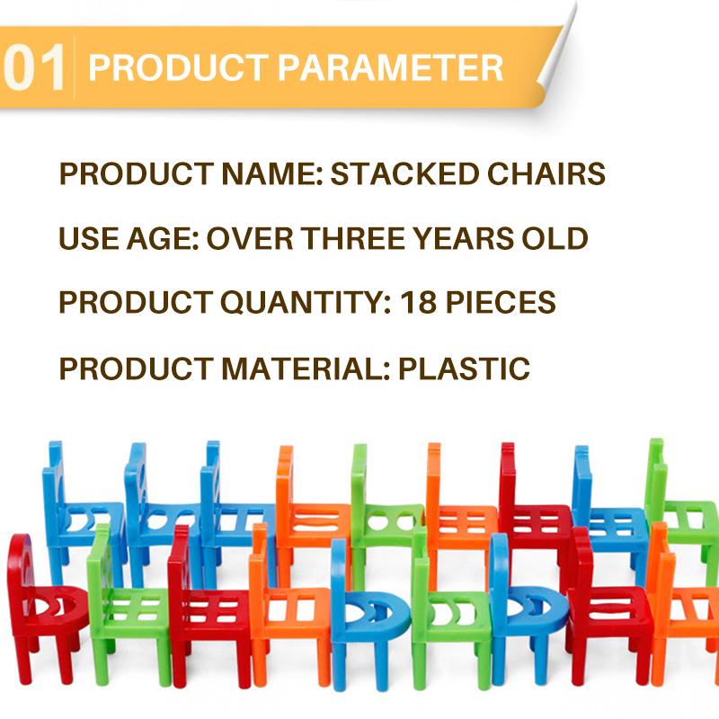 🔥Christmas Hot Sale-Chairs Stacking Tower Balancing Game