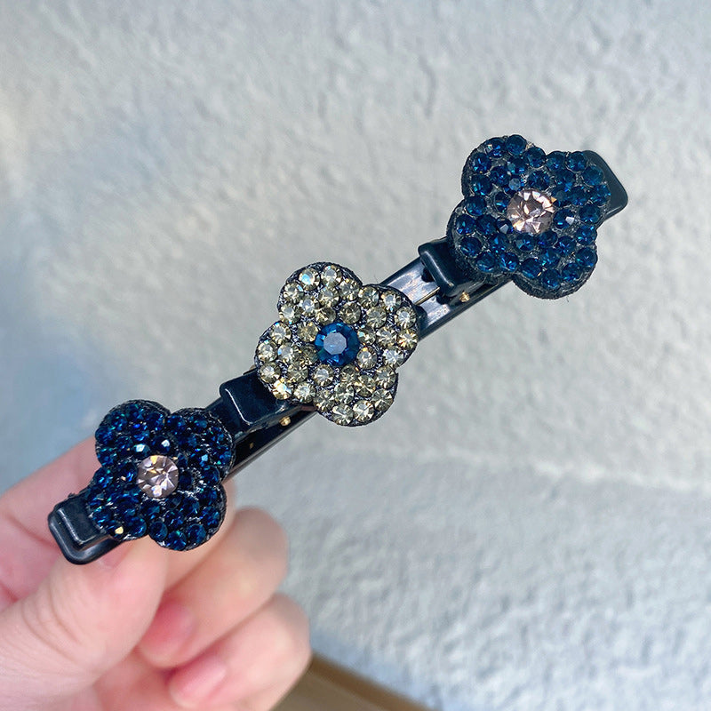 🎁Sparkling Crystal Stone Braided Hair Clips