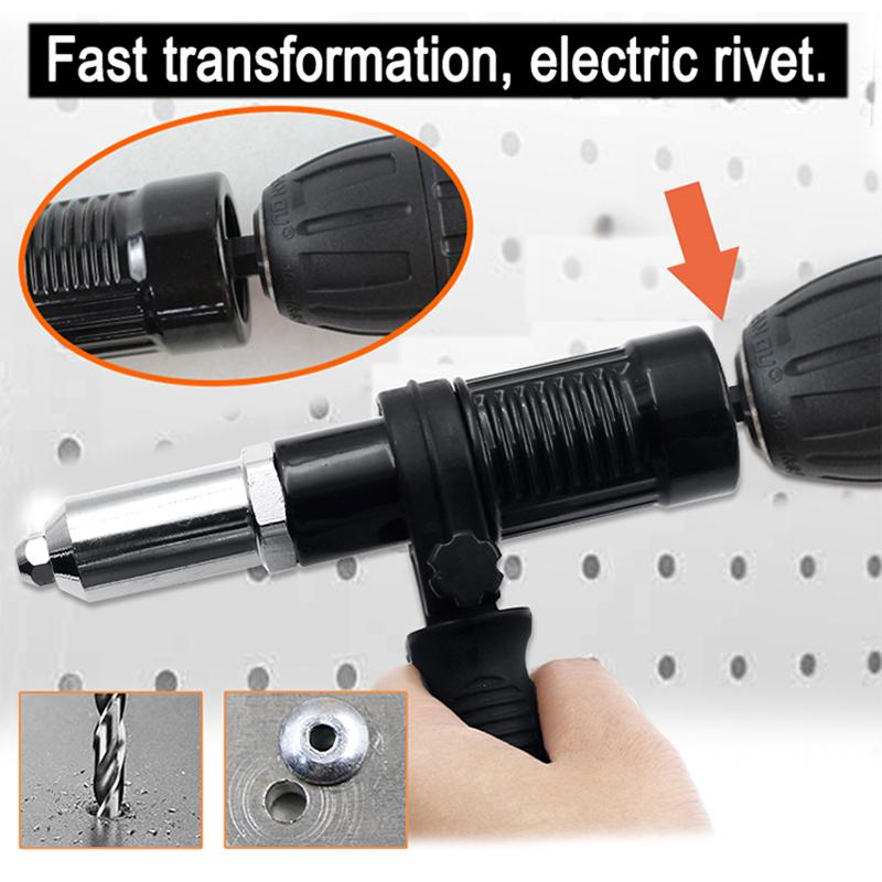 Professional Rivet Gun Adapter Kit with 4Pcs
