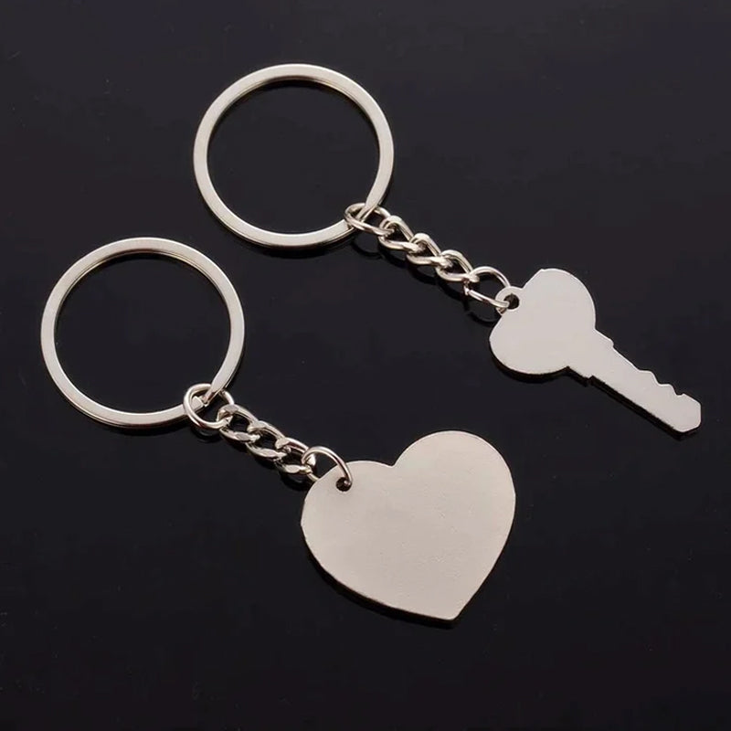 Couple Keychain Charms Love Key Ring