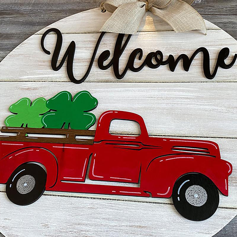 Interchangeable Vintage Truck Welcome Sign