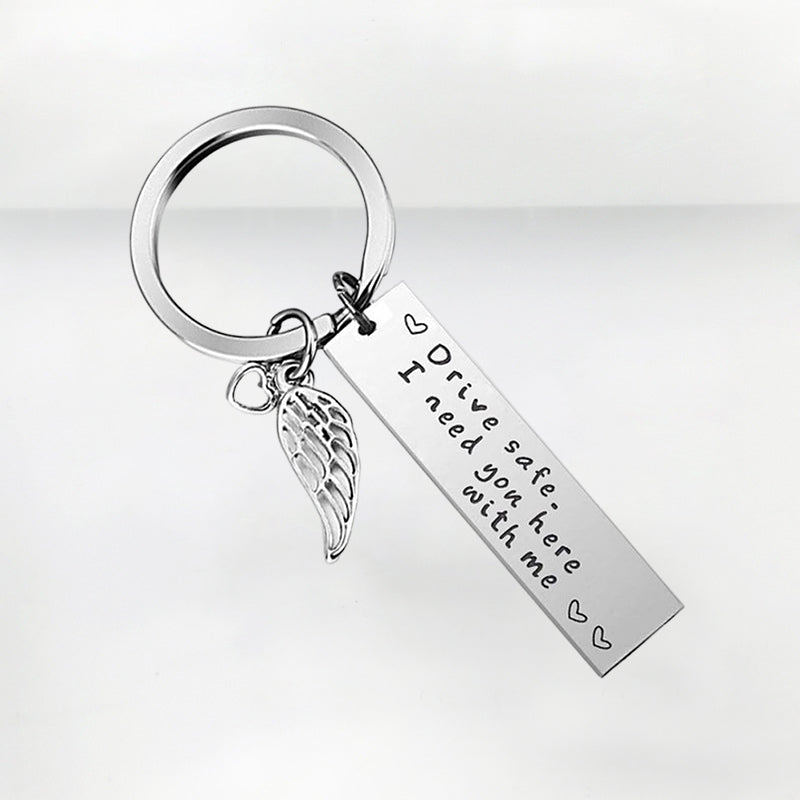 Angel Wings Key Tag