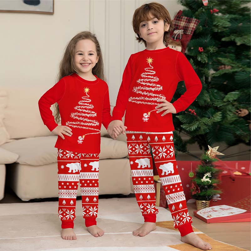 Christmas Print Parent-child Outfit