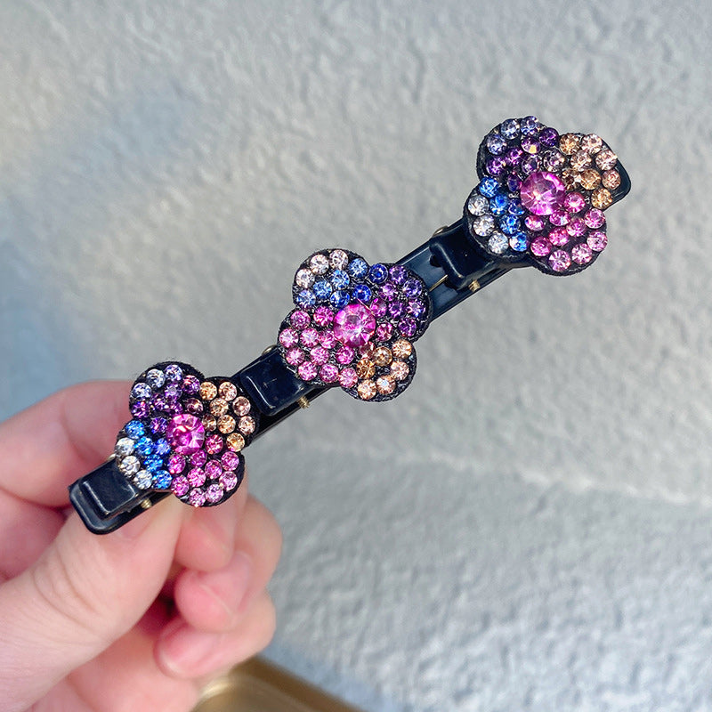 🎁Sparkling Crystal Stone Braided Hair Clips