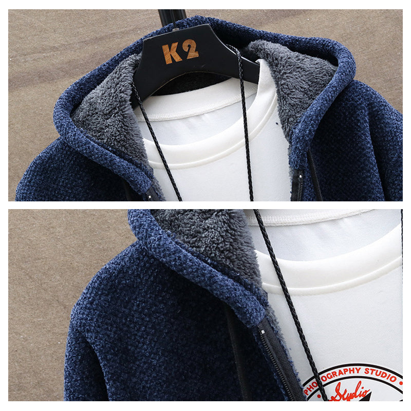 Chenille Hooded Jacket