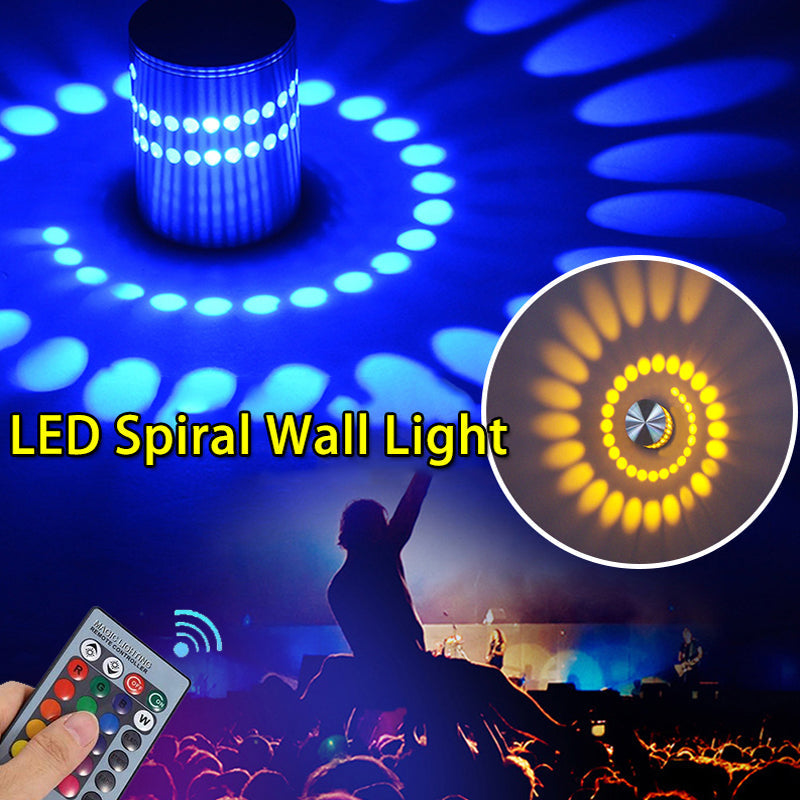 LED Spiral Wall Light