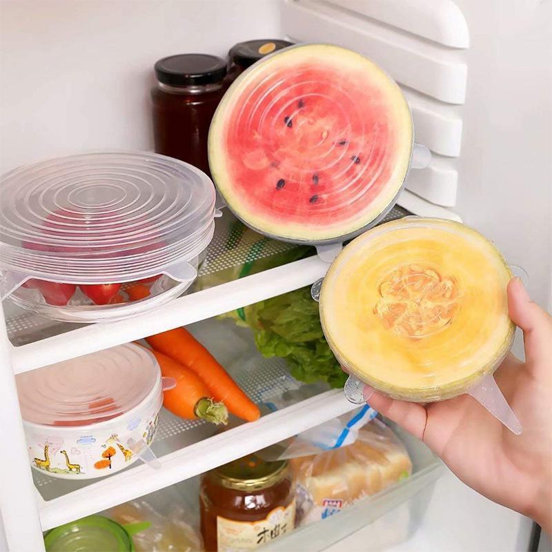 🔥Stretchable food silicone lid, 6 pieces