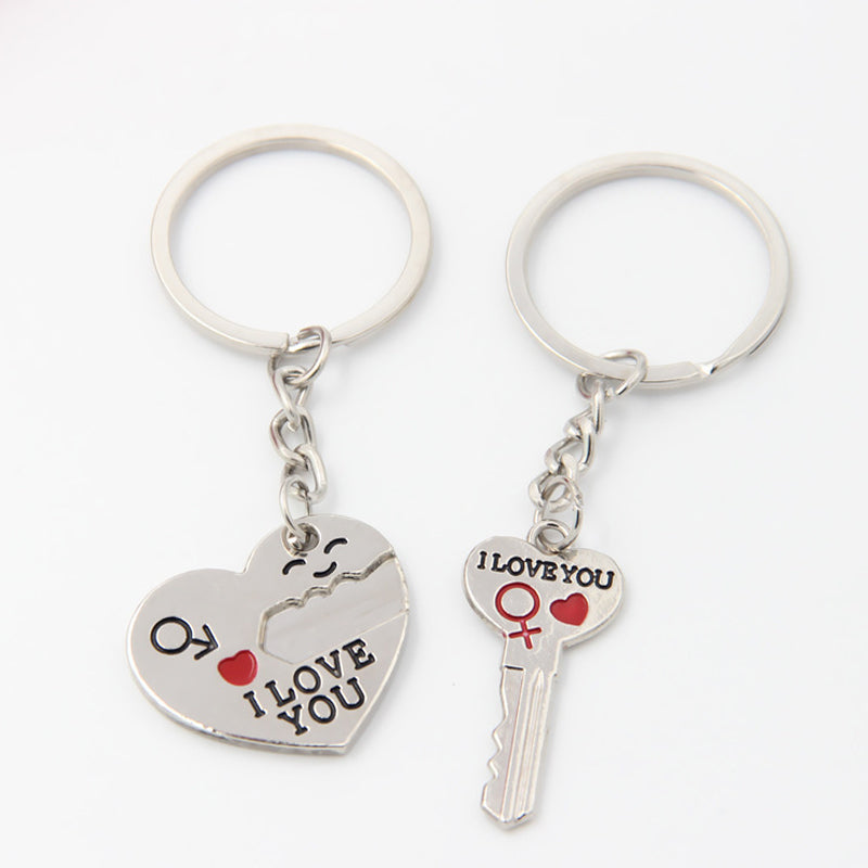 Couple Keychain Charms Love Key Ring