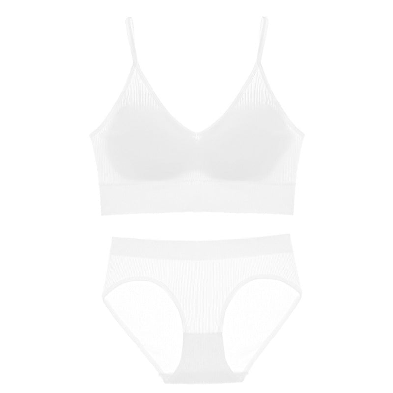 Solid Color Lingerie Set for Girls