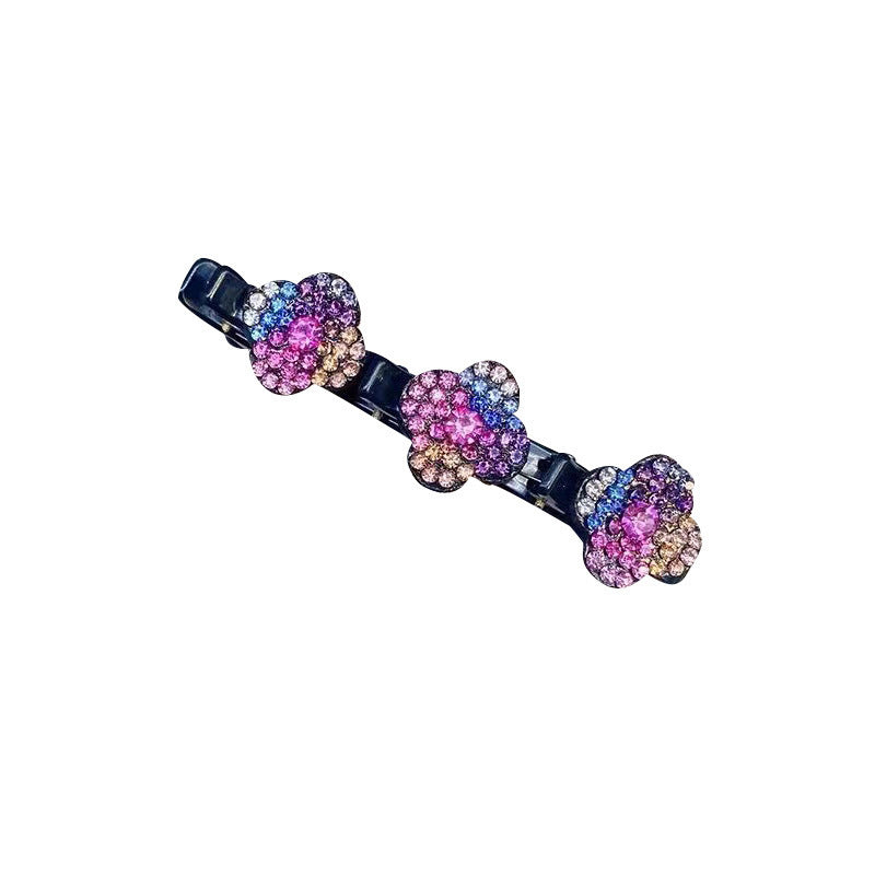 🎁Sparkling Crystal Stone Braided Hair Clips