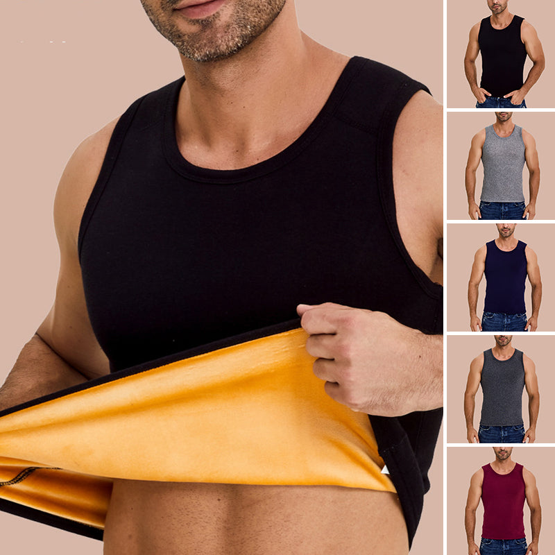 Sleeveless Fleece Crew Neck Cold Thermal Vest