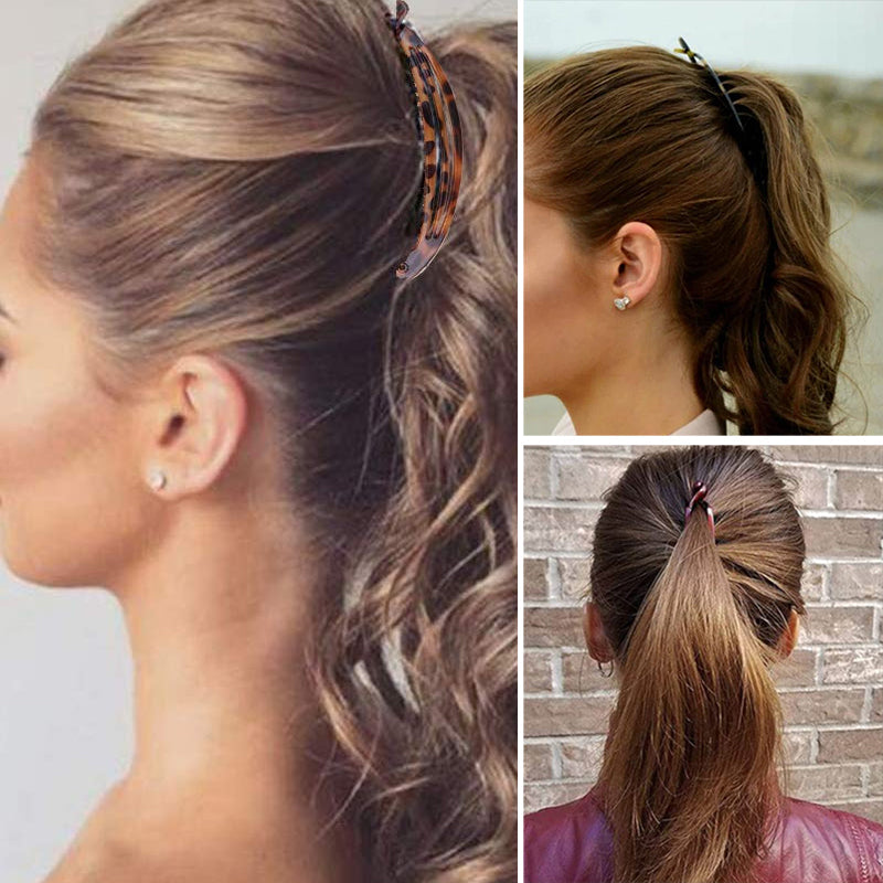 New Design Acetate Banana Pattern Hair Grips