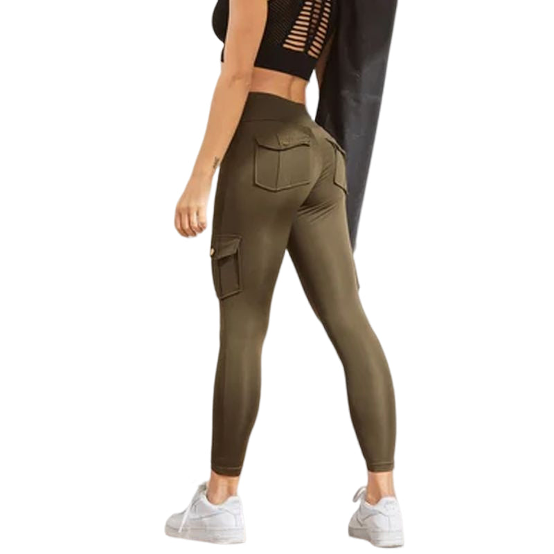 Women's Pocket Sexy Stretch Leggings Fitness Track Pants