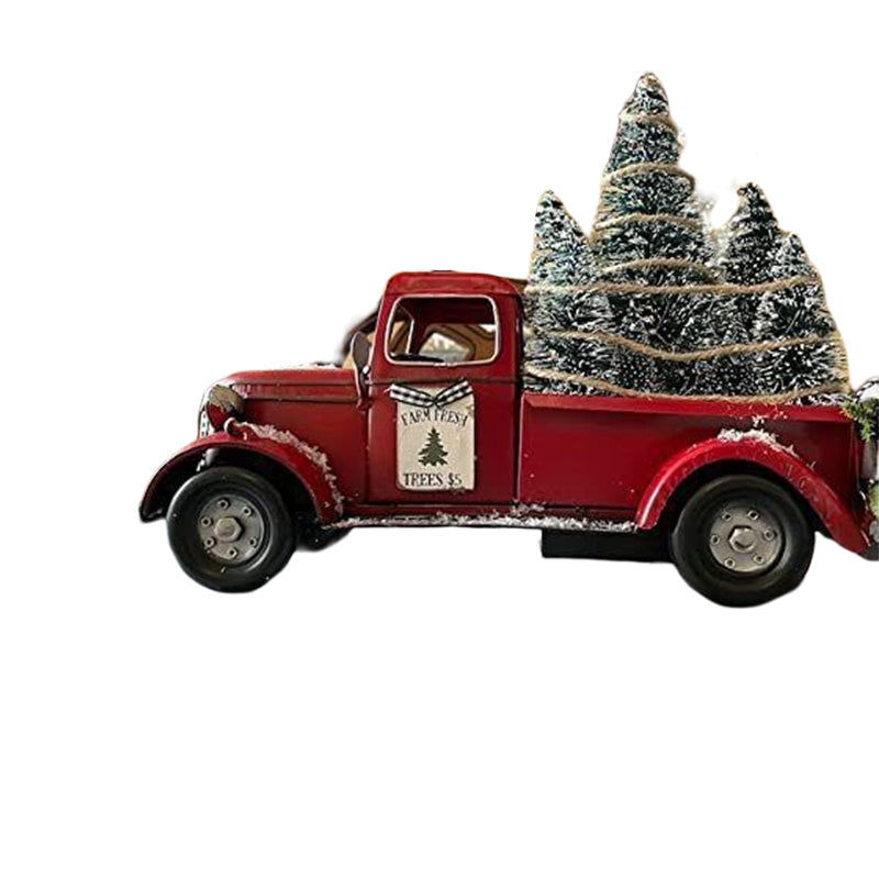 🎄Christmas Sale🔥Red farm Truck Christmas Centerpiece