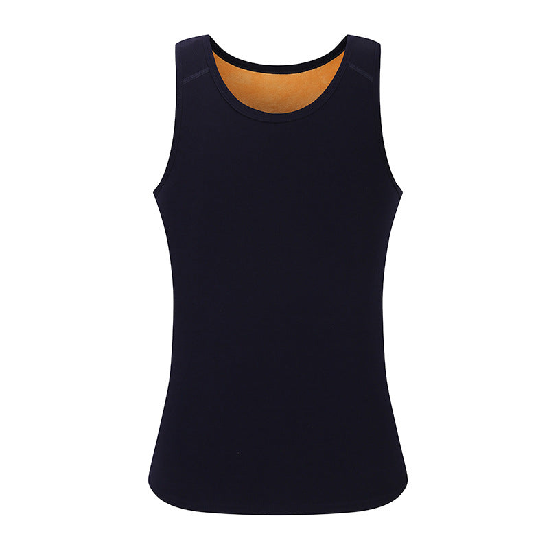 Sleeveless Fleece Crew Neck Cold Thermal Vest