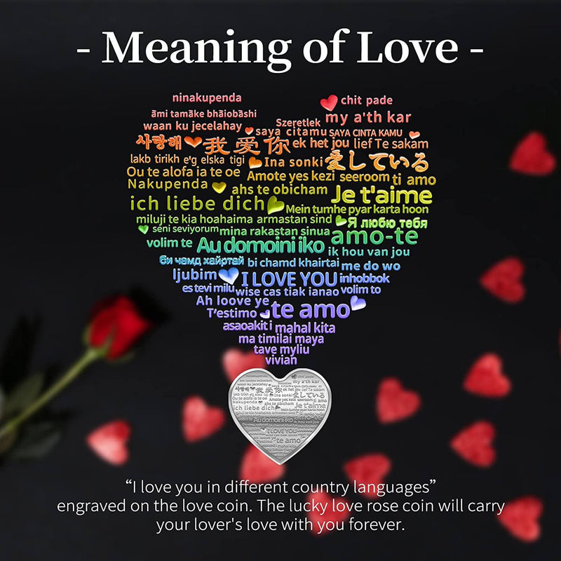 Rose Heart-Shaped Commemorative Coin